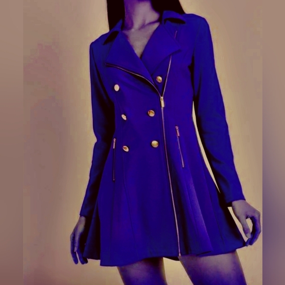 privy Jackets & Blazers - Privy NWT Double-Breasted Blue Coat